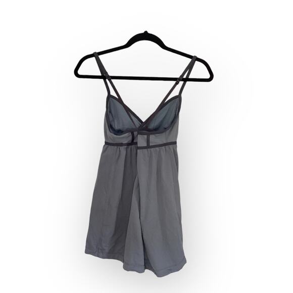 Lululemon Blue Grey Back Crisscross Strappy Athletic Tank Top 6 - Picture 2 of 3
